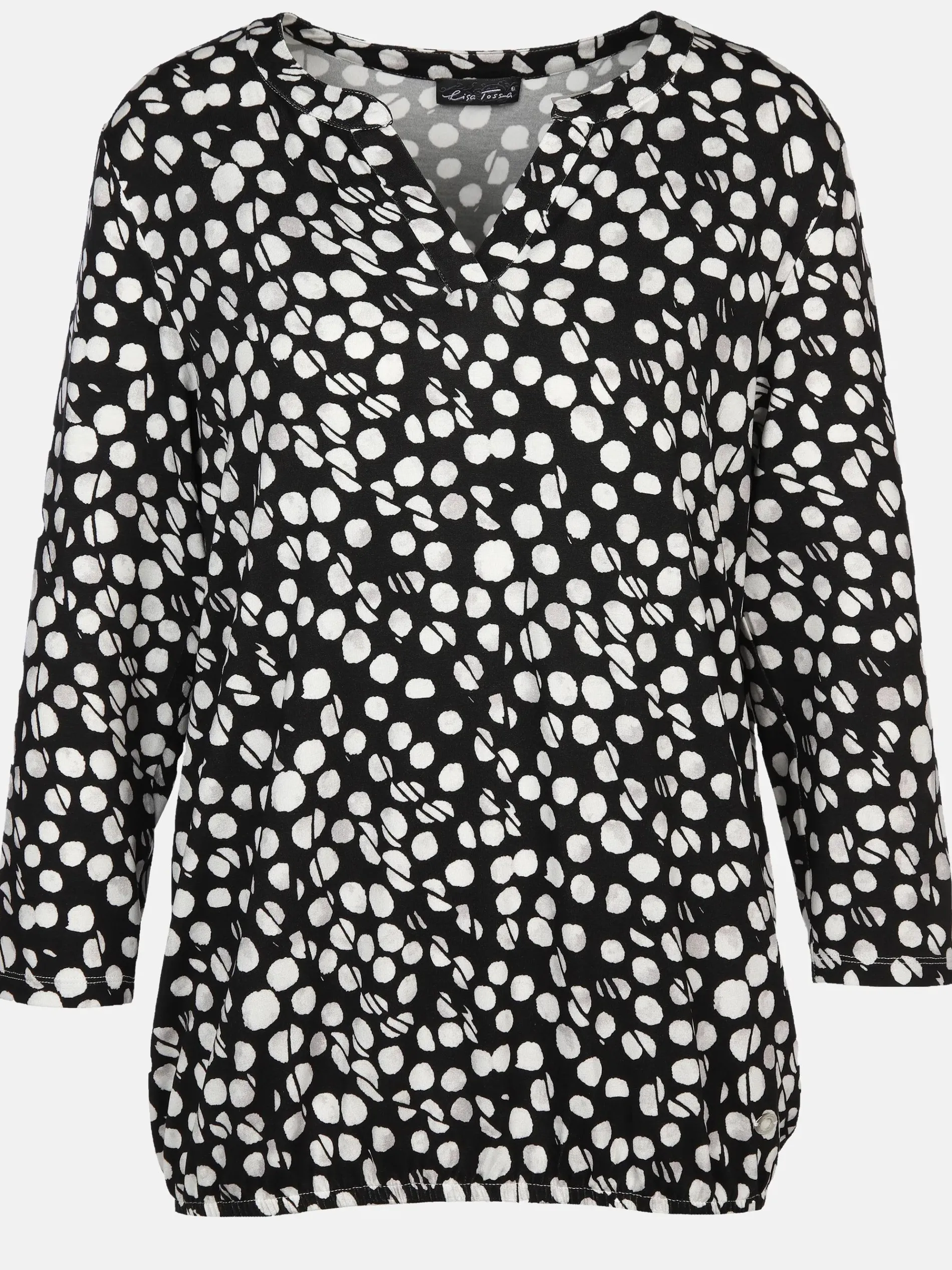 Damen Shirt mit 3/4 Arm und Minimalprint