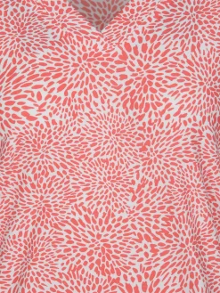 Damen Shirt mit Alloverprint und 3/4 Ärmel