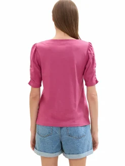 Damen Shirt mit edler Raffung