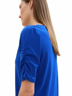 Damen Shirt mit edler Raffung