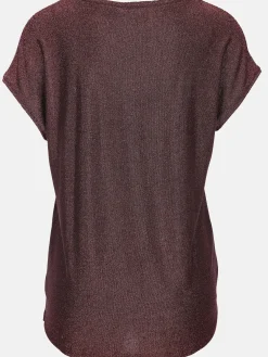 Damen Shirt mit Glitzereffekt