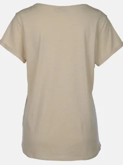 Damen Shirt mit Glitzerprint und Strasssteinchen