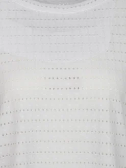 Damen Shirt mit Lochmuster