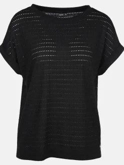 Damen Shirt mit Lochmuster