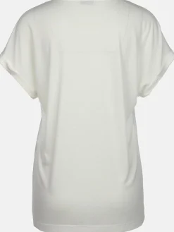 Damen Shirt mit Motivprint und Strassbesatz