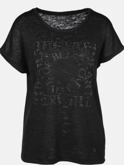 Damen Shirt mit Strassapplikationen