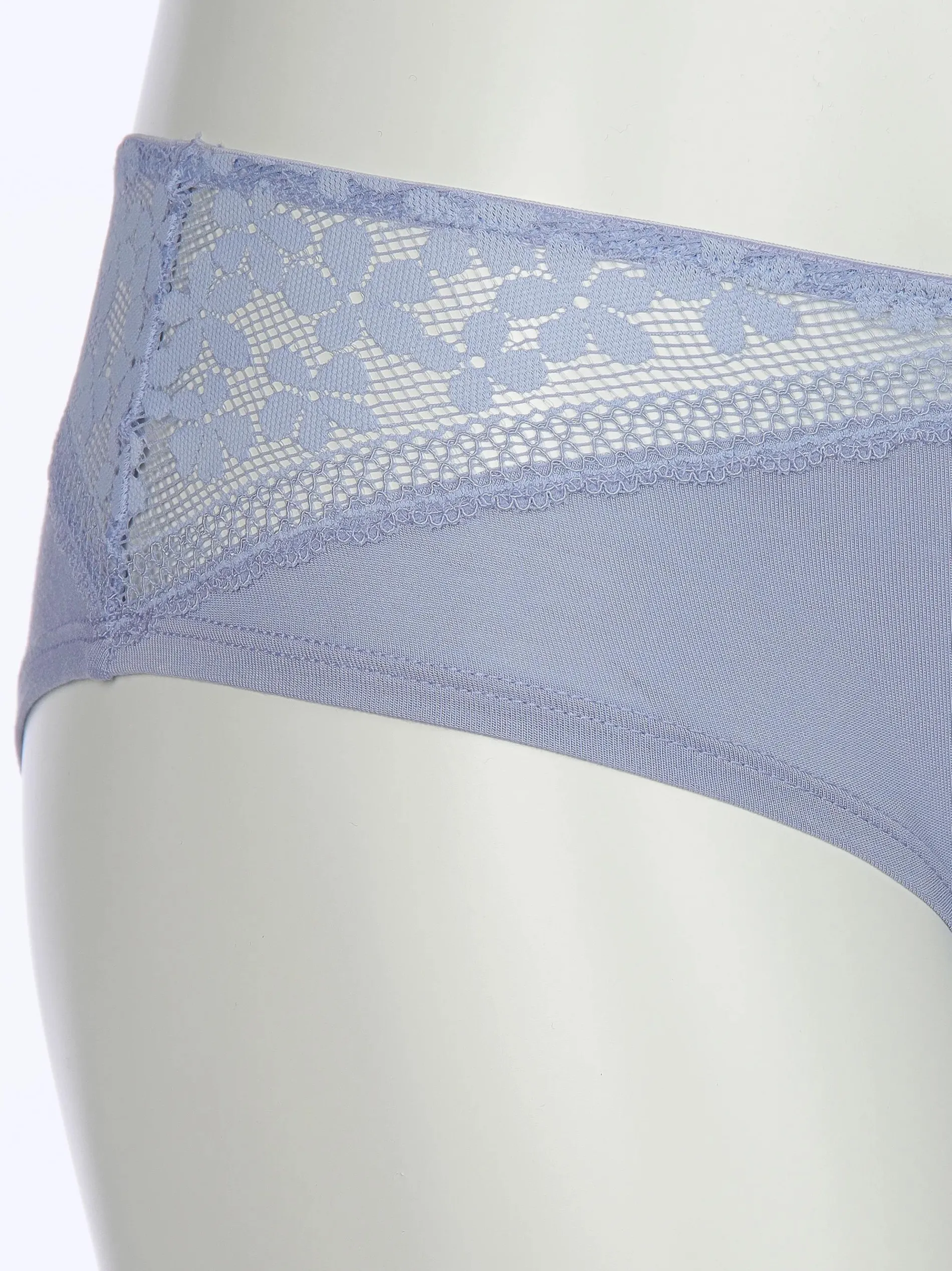 Damen Slip mit Spitzenbesatz