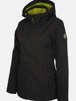 Damen Softshelljacke mit Kapuze