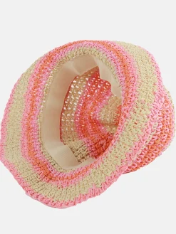 Damen Sonnenhut mit Streifen