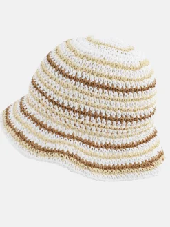 Damen Sonnenhut mit Streifen