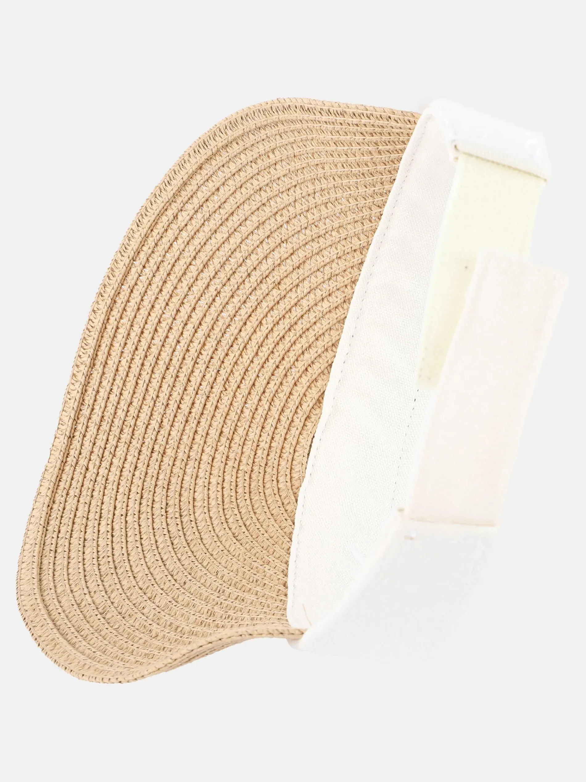 Damen Sonnenvisier in Strohoptik