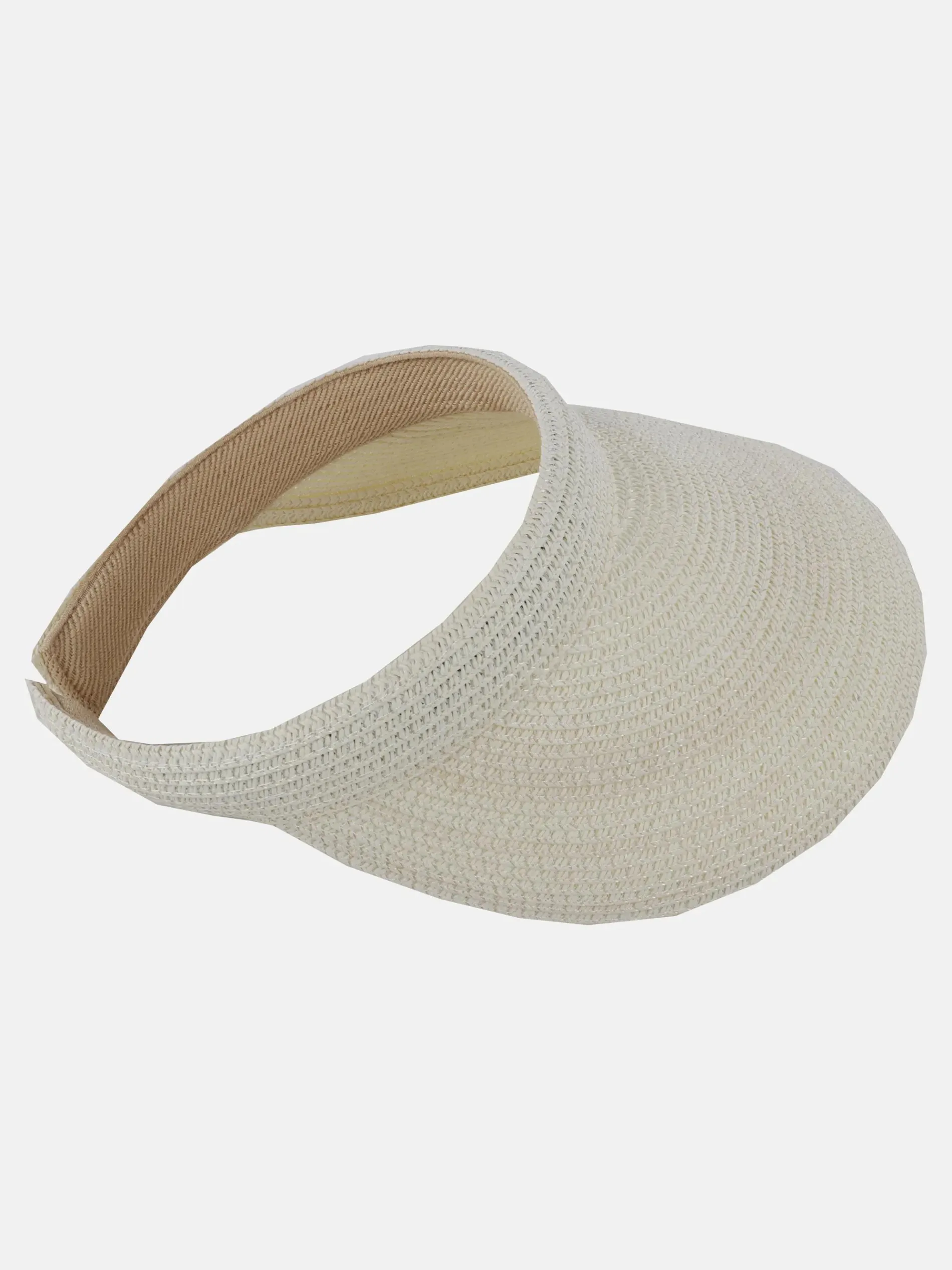 Damen Sonnenvisier in Strohoptik