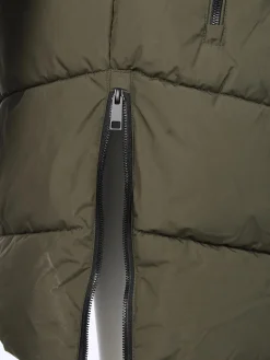 Damen Steppmantel mit angesetzter Kapuze