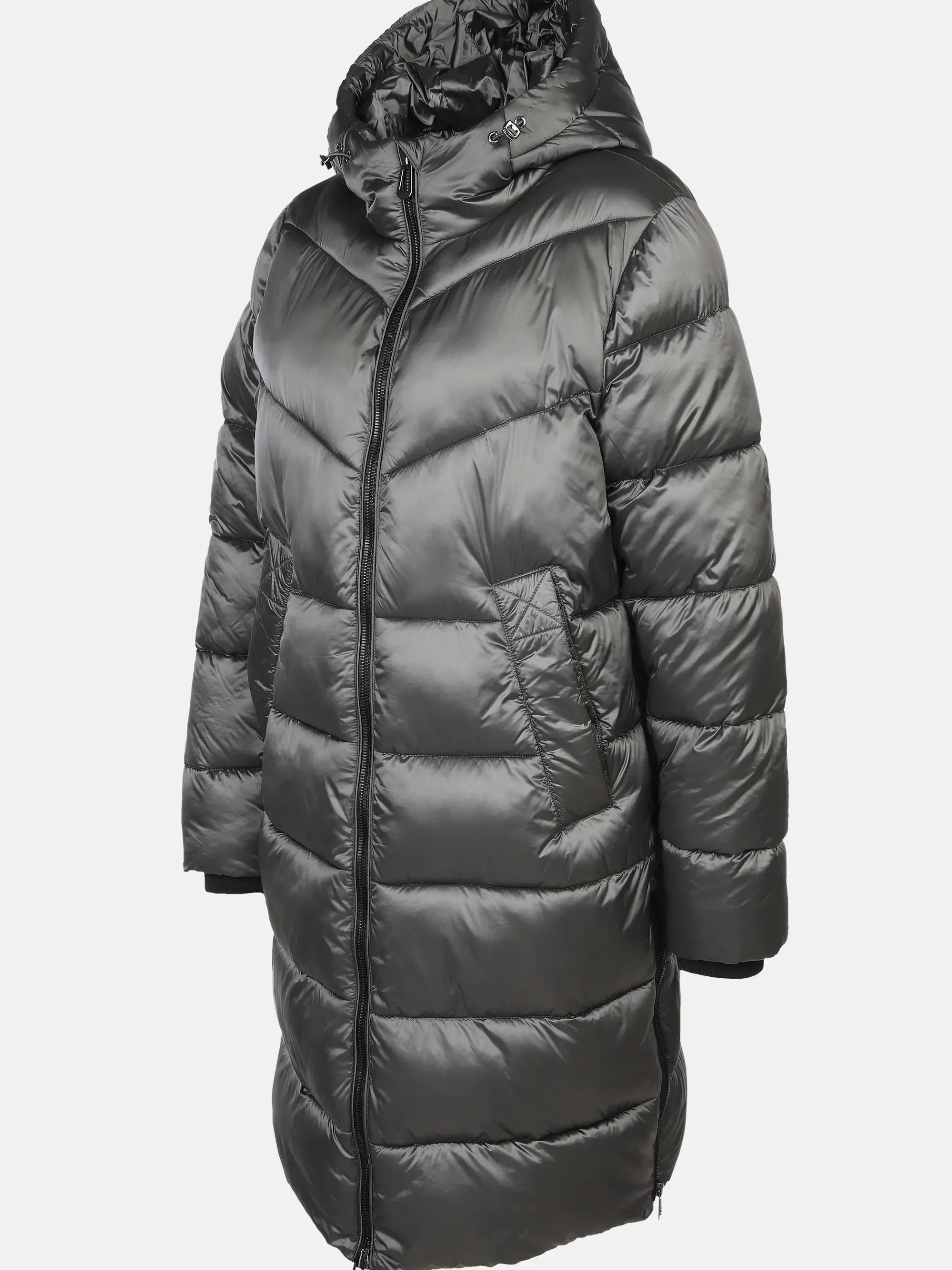 Damen Steppmantel mit Kapuze