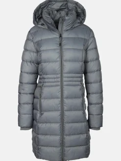 Damen Steppmantel mit Kapuze