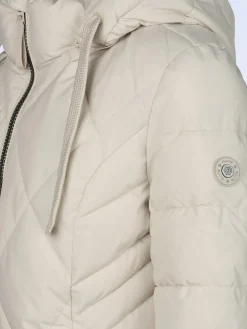 Damen Steppmantel mit Kapuze