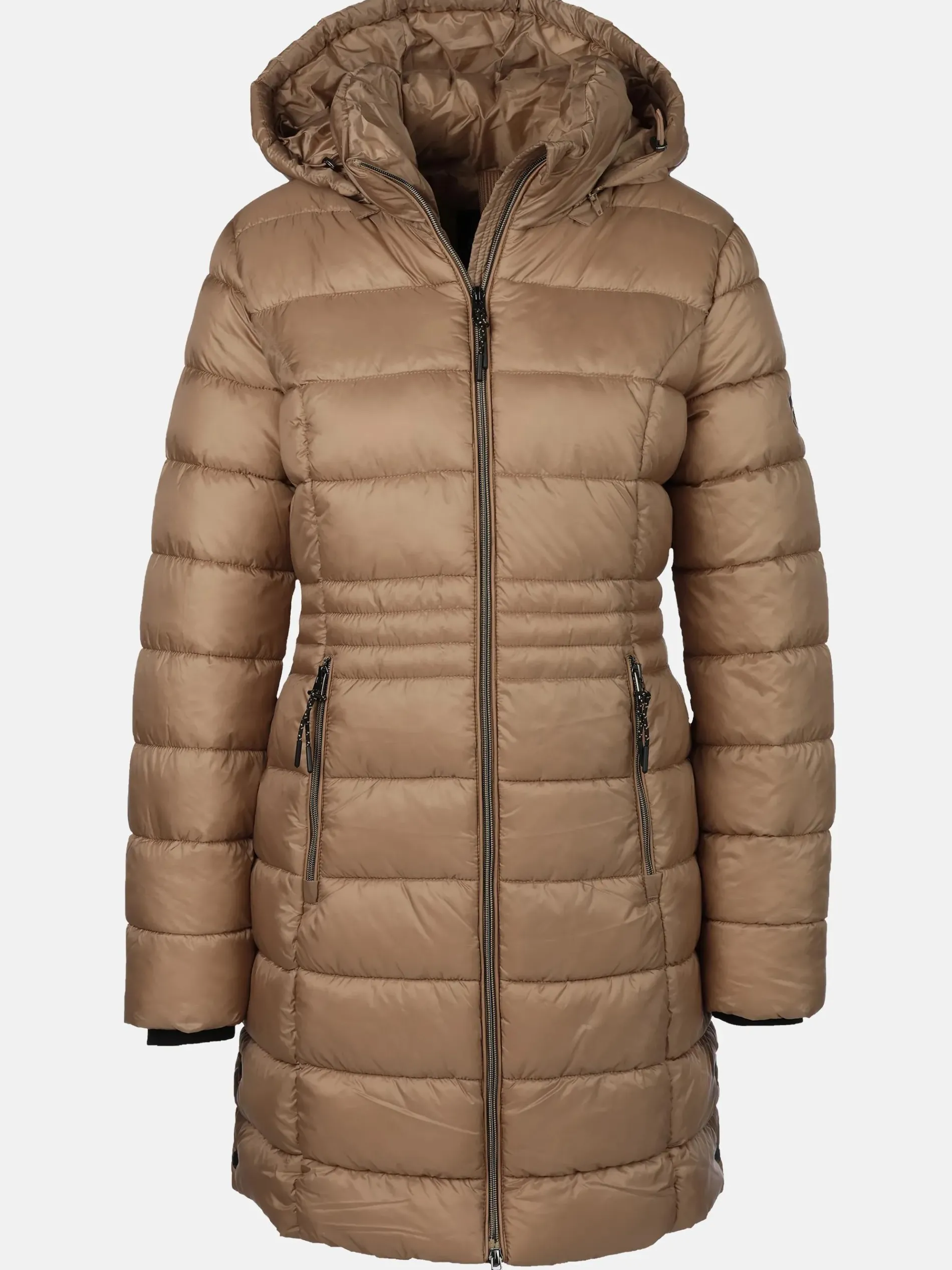 Damen Steppmantel mit Kapuze