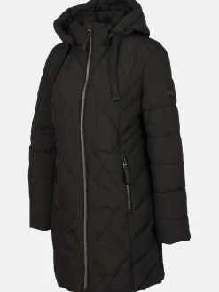 Damen Steppmantel mit Kapuze