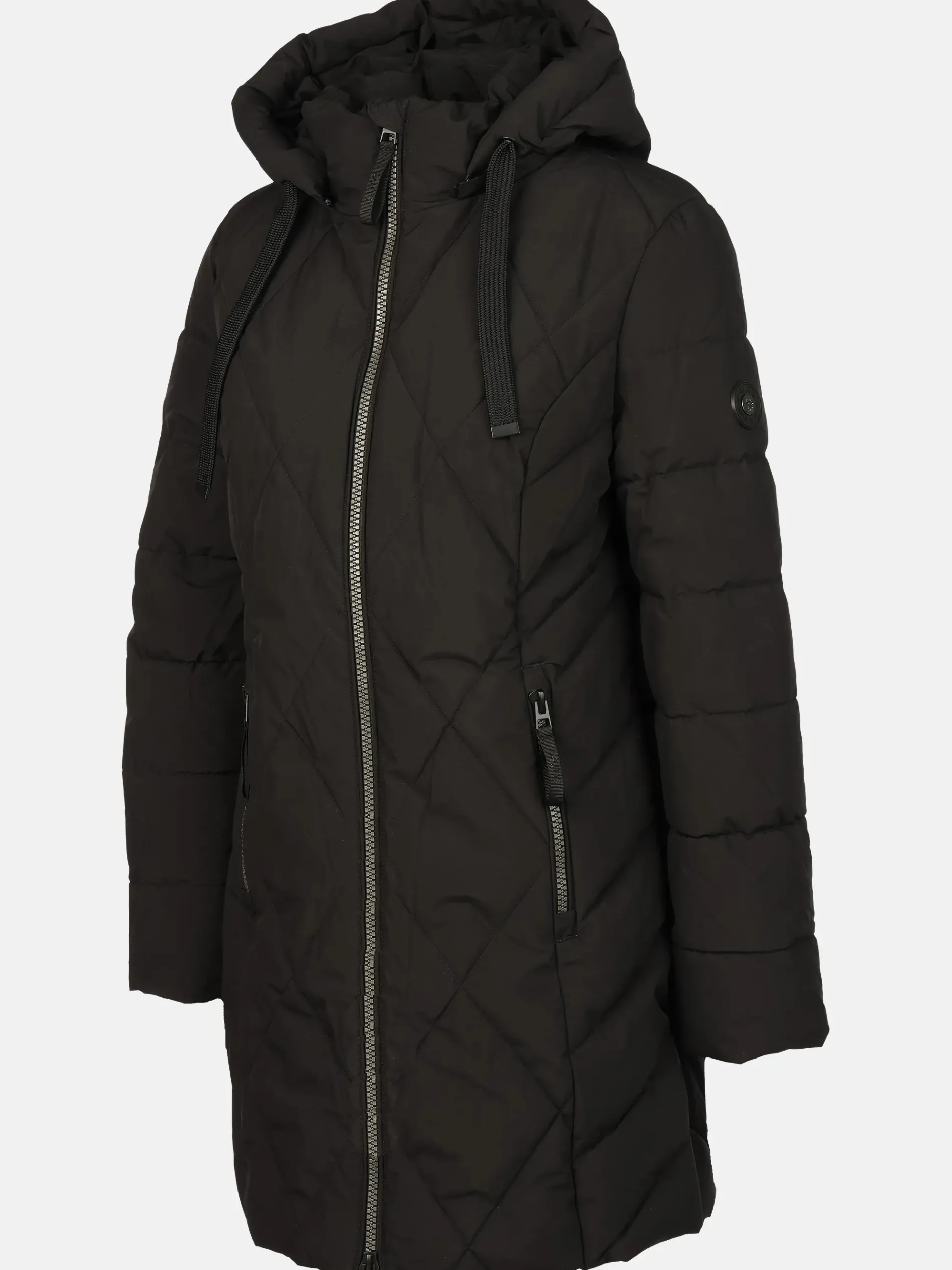 Damen Steppmantel mit Kapuze