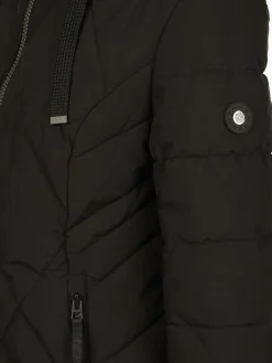 Damen Steppmantel mit Kapuze