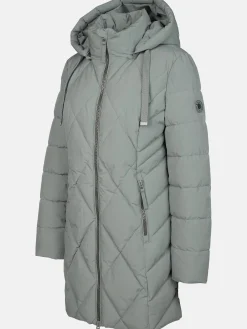 Damen Steppmantel mit Kapuze