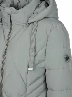 Damen Steppmantel mit Kapuze