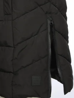 Damen Steppweste in langer Form