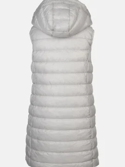 Damen Steppweste mit abnehmbarer Kapuze