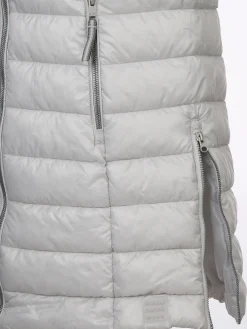 Damen Steppweste mit abnehmbarer Kapuze