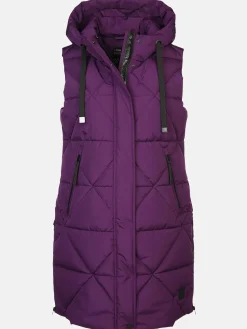 Damen Steppweste mit Kapuze