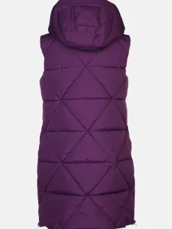 Damen Steppweste mit Kapuze