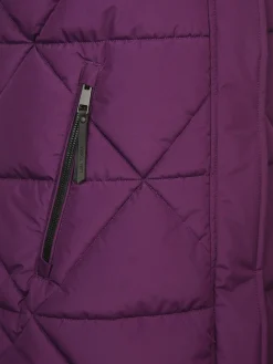 Damen Steppweste mit Kapuze