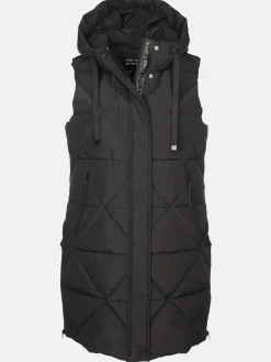 Damen Steppweste mit Kapuze