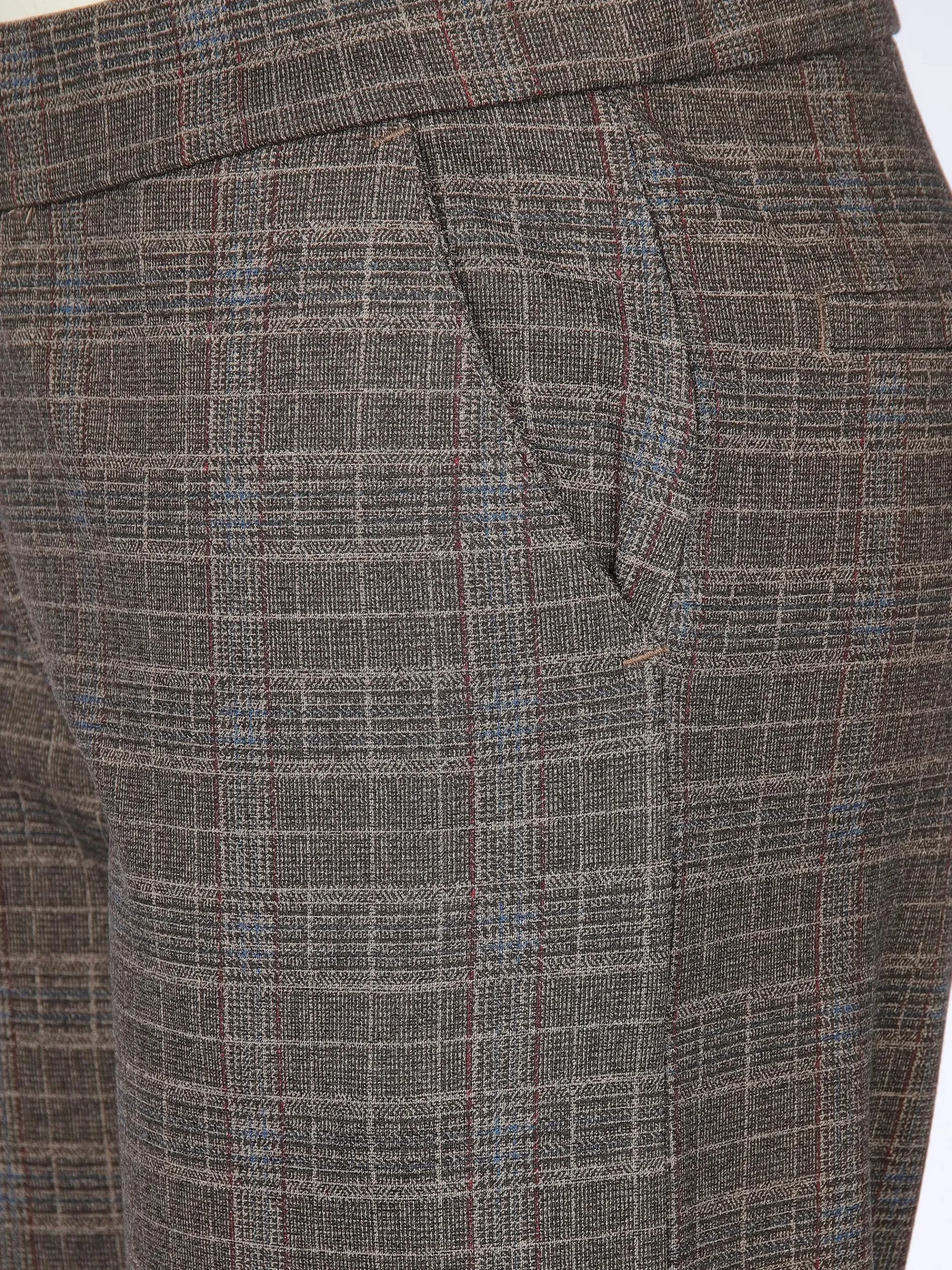 Damen Stoffhose mit Muster