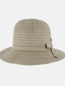 Damen Stoffhut mit Schleife