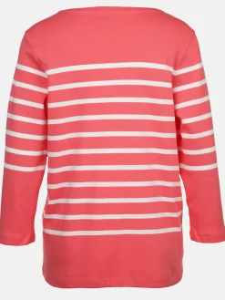 Damen Streifenshirt mit 3/4 Arm