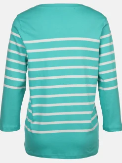 Damen Streifenshirt mit 3/4 Arm