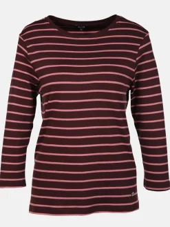 Damen Streifenshirt mit 7/8 Arm