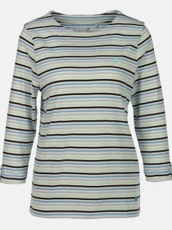 Damen Streifenshirt mit 7/8 Ärmeln