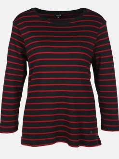 Damen Streifenshirt mit 7/8 Arm