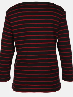 Damen Streifenshirt mit 7/8 Arm