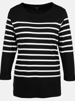 Damen Streifenshirt mit 3/4 Arm