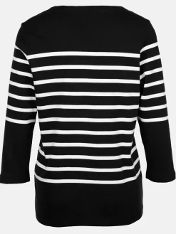 Damen Streifenshirt mit 3/4 Arm