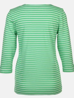 Damen Streifenshirt mit 3/4 Arm