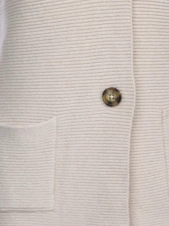 Damen Strickblazer mit zwei Knöpfen