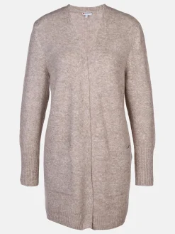 Damen Strick-Cardigan in melierter Optik