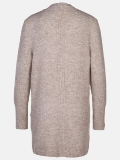 Damen Strick-Cardigan in melierter Optik