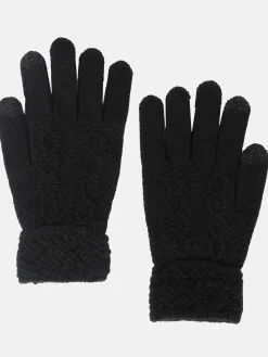 Damen Strickhandschuhe mit Touch Screen Funktion