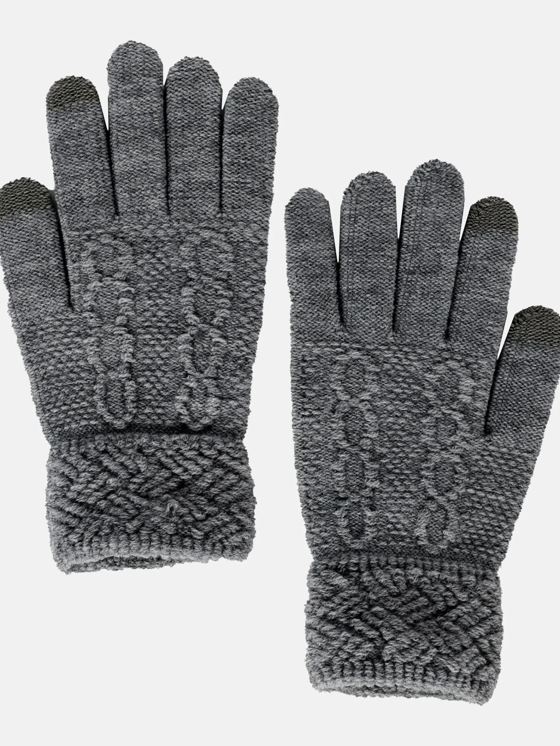 Damen Strickhandschuhe mit Touch Screen Funktion