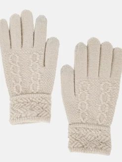 Damen Strickhandschuhe mit Touch Screen Funktion